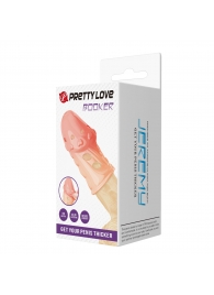 Телесная насадка на пенис Booker - 8 см. - Baile - в Севастополе купить с доставкой