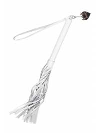 Белая кожаная плеть - 50 см. - Pecado - купить с доставкой в Севастополе