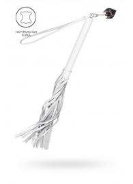 Белая кожаная плеть - 50 см. - Pecado - купить с доставкой в Севастополе