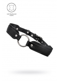 Черный кожаный чокер-ошейник со скруглёнными углами - Pecado - купить с доставкой в Севастополе