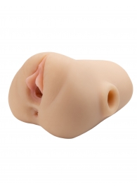 Телесный мастурбатор с вибрацией Double Pounder Vibrating Squeeze Stroker - Pipedream - в Севастополе купить с доставкой