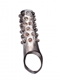 Дымчатая насадка на пенис с выпуклостями - 11 см. - Sex Expert - в Севастополе купить с доставкой