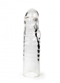 Прозрачная закрытая насадка на член - 15 см. - Sex Expert - в Севастополе купить с доставкой