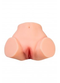 Телесный реалистичный мастурбатор-полуторс с 2 любовными входами - No Name - в Севастополе купить с доставкой