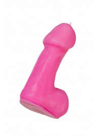 Розовая свеча в форме пениса - 47 гр. - Pecado - купить с доставкой в Севастополе