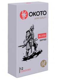 Точечные презервативы OKOTO Dotted - 12 шт. - Sitabella - купить с доставкой в Севастополе