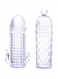 Набор из 2 прозрачных насадок на член Seductive Tickler Sleeves Set - NMC - в Севастополе купить с доставкой