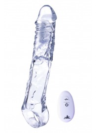 Прозрачная насадка-удлинитель Length Enhancer With Bullet с подхватом - 22,3 см. - NMC - в Севастополе купить с доставкой