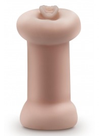 Телесный люминесцентный двусторонний мастурбатор Tasha - Blush Novelties - в Севастополе купить с доставкой