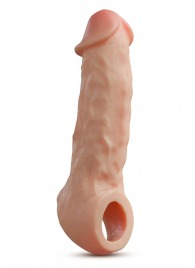 Телесная насадка-удлинитель Intrepid 9.25 Inch Realistic Penis Extender Sleeve - 23,5 см. - Blush Novelties - в Севастополе купить с доставкой