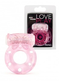 Розовое эрекционное виброкольцо с бабочкой - 1137 - в Севастополе купить с доставкой