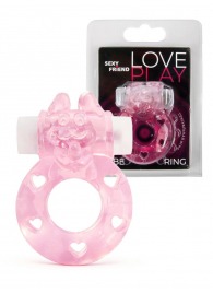 Розовое эрекционное виброкольцо в форме зайчика - 1137 - в Севастополе купить с доставкой