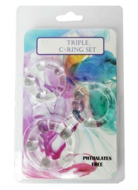 Набор из 3 эрекционных прозрачных колец - Boys of Toys - в Севастополе купить с доставкой