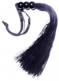 Черная силиконовая плетка - 25,4 см. - Boys of Toys - купить с доставкой в Севастополе