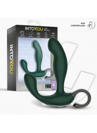 Зеленый вибромассажёр простаты Greeny - 12,8 см. - Intoyou - в Севастополе купить с доставкой