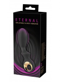 Черный вибратор для точки G с функцией расширения - 18,1 см. - Orion