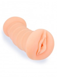 Телесный двусторонний мастурбатор с вибропулей и эрекционными кольцами в комплекте - Sexy Girl - в Севастополе купить с доставкой
