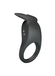 Черное перезаряжаемое виброкольцо Carlton - Baile - в Севастополе купить с доставкой