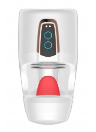 Белый мастурбатор с язычком и возвратно-поступательными движениями - Secwell - в Севастополе купить с доставкой