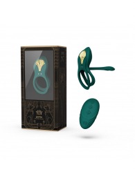 Зеленое эрекционное виброкольцо Bayek с пультом ДУ - Zalo - в Севастополе купить с доставкой