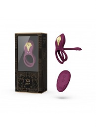 Фиолетовое эрекционное виброкольцо Bayek с пультом ДУ - Zalo - в Севастополе купить с доставкой