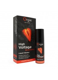 Жидкий вибратор Orgie High Voltage Strawberry - 15 мл. - ORGIE - купить с доставкой в Севастополе