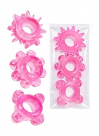 Комплект из 3 розовых эрекционных колец - Erowoman-Eroman - в Севастополе купить с доставкой