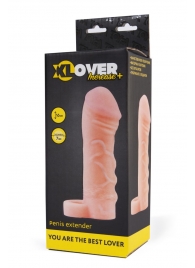 Фаллическая удлиняющая насадка с кольцом для фиксации - 16 см. - ToyFa - в Севастополе купить с доставкой