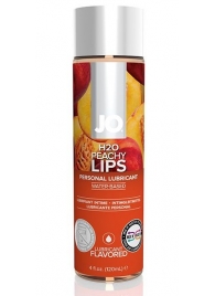 Лубрикант на водной основе с ароматом персика JO Flavored Peachy Lips - 120 мл. - System JO - купить с доставкой в Севастополе