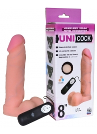 Фаллическая насадка Харнесс UNICOCK 8  с вибрацией - 20 см. - LOVETOY (А-Полимер) - купить с доставкой в Севастополе