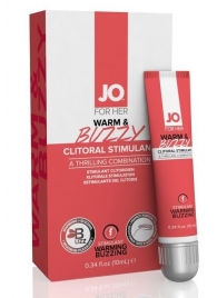 Клиторальный крем JO WARM   BUZZY CLITORAL GEL - 10 мл. - System JO - купить с доставкой в Севастополе