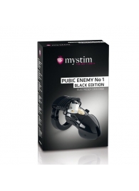 Пояс верности с электростимуляцией Mystim Pubic Enemy No1 Black Edition - MyStim - купить с доставкой в Севастополе