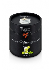 Массажная свеча с ароматом мохито Bougie de Massage Mojito - 80 мл. - Plaisir Secret - купить с доставкой в Севастополе