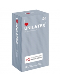 Презервативы с точками Unilatex Dotted - 12 шт. + 3 шт. в подарок - Unilatex - купить с доставкой в Севастополе