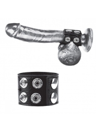 Ремень на член и мошонку 1.5  Cock Ring With Ball Strap - BlueLine - купить с доставкой в Севастополе