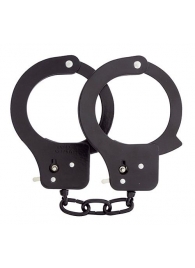 Чёрные наручники из листового металла BONDX METAL CUFFS BLACK - Dream Toys - купить с доставкой в Севастополе