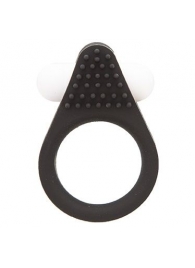 Чёрное эрекционное кольцо LIT-UP SILICONE STIMU RING 1 BLACK - Dream Toys - в Севастополе купить с доставкой