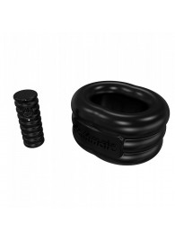 Чёрное эрекционное виброкольцо Stretch - Bathmate - в Севастополе купить с доставкой