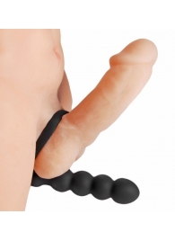 Насадка для двойного проникновения Double Fun Cock Ring with Double Penetration Vibe - XR Brands - в Севастополе купить с доставкой