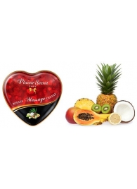 Массажная свеча с ароматом экзотических фруктов Bougie Massage Candle - 35 мл. - Plaisir Secret - купить с доставкой в Севастополе