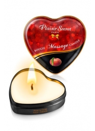 Массажная свеча с ароматом персика Bougie Massage Candle - 35 мл. - Plaisir Secret - купить с доставкой в Севастополе