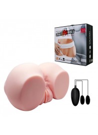 Телесный мастурбатор с двумя любовными тоннелями и вибрацией - Baile - в Севастополе купить с доставкой