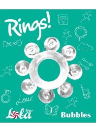 Прозрачное эрекционное кольцо Rings Bubbles - Lola Games - в Севастополе купить с доставкой