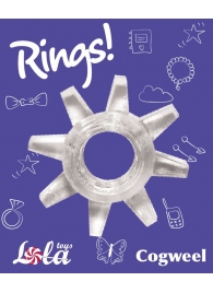 Прозрачное эрекционное кольцо Rings Cogweel - Lola Games - в Севастополе купить с доставкой