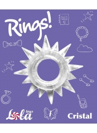 Прозрачное эрекционное кольцо Rings Cristal - Lola Games - в Севастополе купить с доставкой