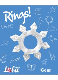 Прозрачное эрекционное кольцо Rings Gear - Lola Games - в Севастополе купить с доставкой