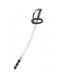 Силиконовый уретральный плаг со сменными фиксирующими кольцами Metal - ToyFa - купить с доставкой в Севастополе