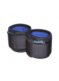 Неопреновые черно-синие наручники - Sitabella - купить с доставкой в Севастополе