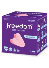 Женские гигиенические тампоны без веревочки FREEDOM normal - 3 шт. - Freedom - купить с доставкой в Севастополе