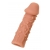 Телесная реалистичная насадка KOKOS Extreme Sleeve 06 с дополнительной стимуляцией - 12,7 см. - KOKOS - в Севастополе купить с доставкой